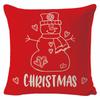 New Christmas Linen Pillow Cover Simple Sofa Pillow Home Printed Cushion Cover