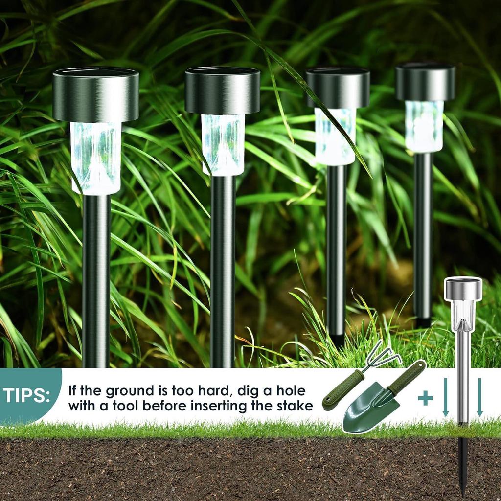 LED Solar Outdoor Garden Tube Lights - Induction Street & Landscape Atmosphere Lighting