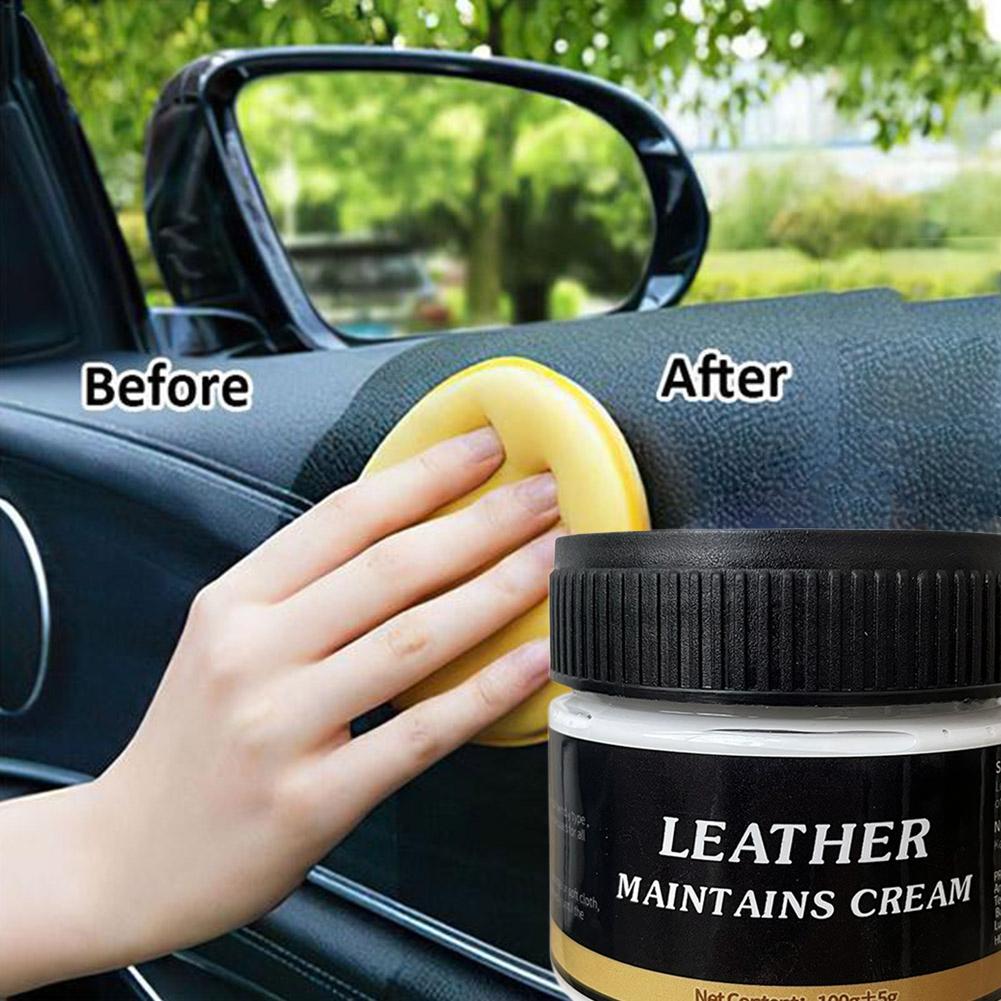 100g Multi-purpose Leather Cream Conditioner Interior Leather Polishing Cream Leather Care Essence Oil Car Care Maintenance