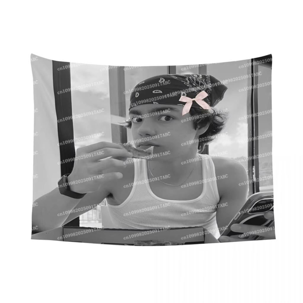 Malachi Barton Acteur Wandkleed Bohemien Polyester Wanddecoratie Kamer Wandkleed Decor Gordijn Hekserij Wandkleed Huis Wandkleed