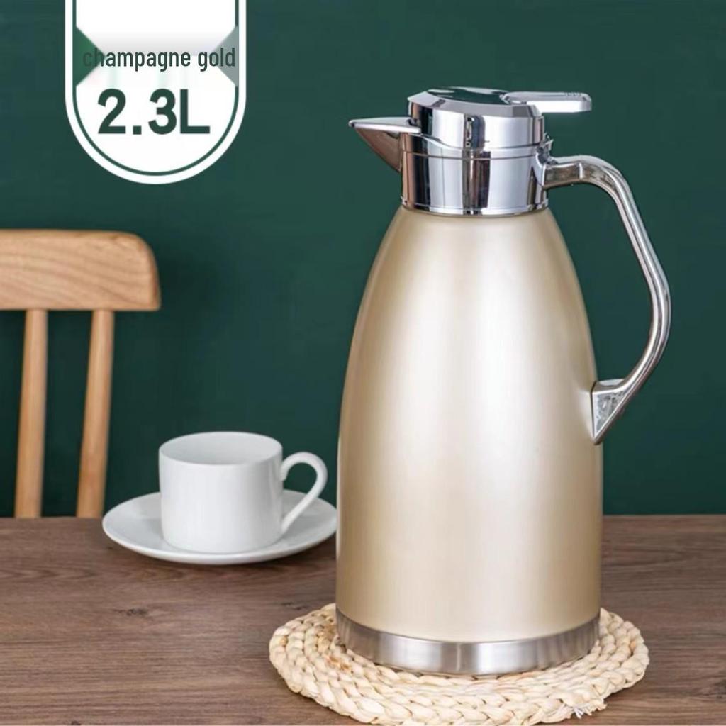316 Stainless Steel Large Capacity Thermos Flask - Household Red Roman Kettle for Hot Water, Long-Lasting Warmth.
