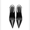 Sexy High-Heel-Sandalen mit spitzen Zehen Elegante Pumps 2026 Sommer Lackleder Riemchen Modische Partykleid Damenschuhe