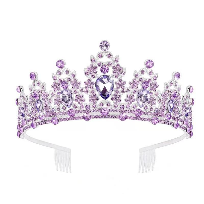 

Корона невесты Головной убор Сплав Стразы Повязка для волос Свадебная корона Аксессуар для волос на день рождения Аксессуар-ободок