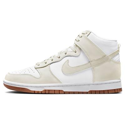 Dunk High Sail Gum Damskie Sneakersy Białe Gumowe-Średnio-Brązowe DD1869-109