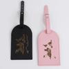 PU Leather Map Pattern Luggage Tags Men Women Baggage Name Tags Suitcase Address Label Holder Travel Tag Travel Accessories