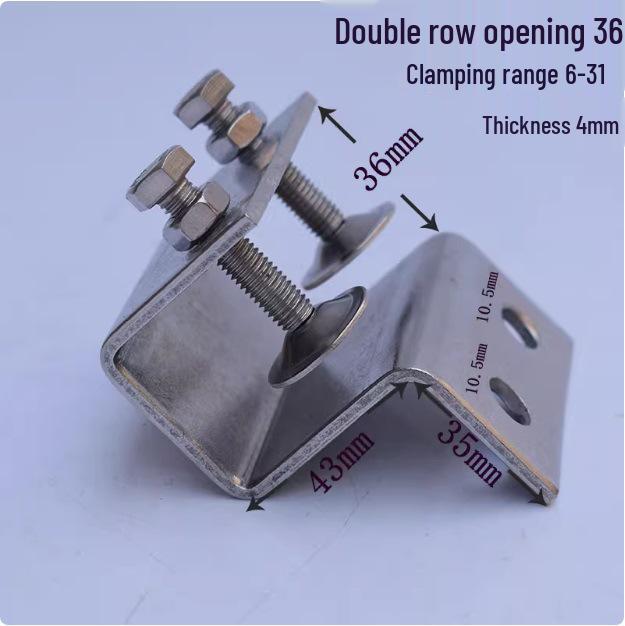 C304 Tiger Claw U-Shaped Stainless Steel Pipe Clamp