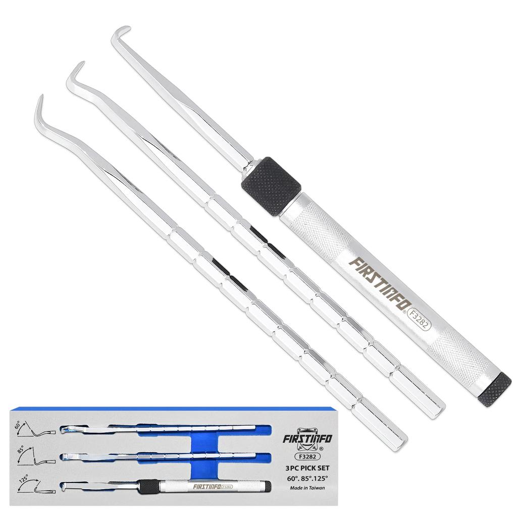 Ryosho FIRSTINFO TOOLS Interchangeable Pick Tool Set, Hook Type, Extendable Range 190-274mm, 8 Adjustable Lengths