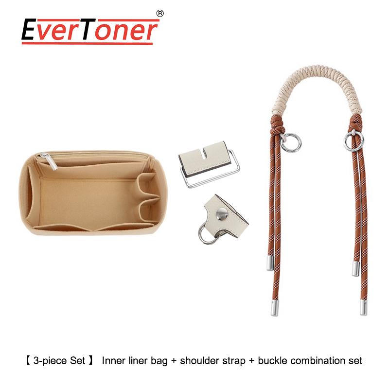 EverToner Fashion Handmade Woven Handbags Strap for H lunch box bag modified buckle/inner liner Universal Bag Parts Accessories