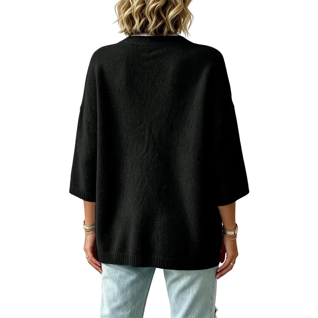 Women's Casual Knit Cardigan Sweater Open Front Long Sleeve for Everyday Wear