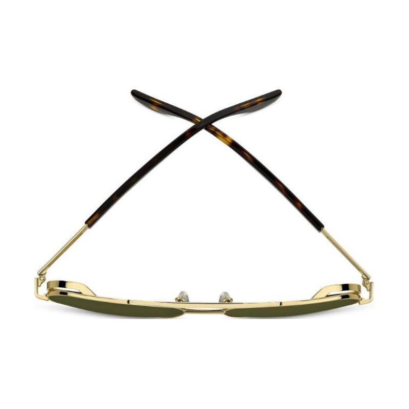 Marc Jacobs Logo Letter Print Acetate Acetate Metal Aviator Sunglasses Men's Gold MARC784S