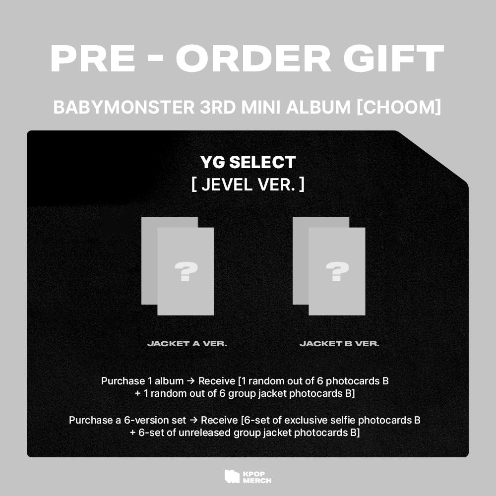 [Pre-order] BABYMONSTER - CHOOM (Jewel Ver.) incl. YG POB