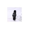 "Women's Waterproof Watch Black Arabic Dial Elastic Band Simple Design Stainless Steel Quartz"