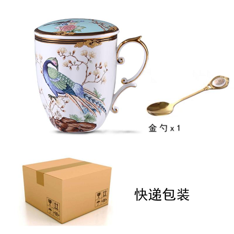 

Luxury Bone China Phoenix Coffee Cup Cute Animal Milk Mug Water Drinkware for Home 400ml