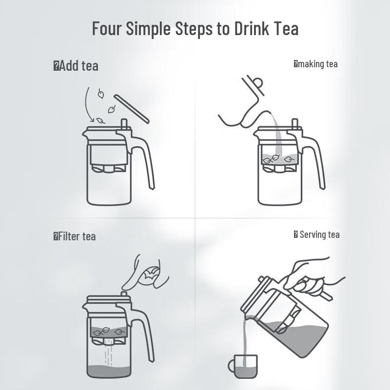 Jinzhao K-209 Glass Infuser Teapot Set