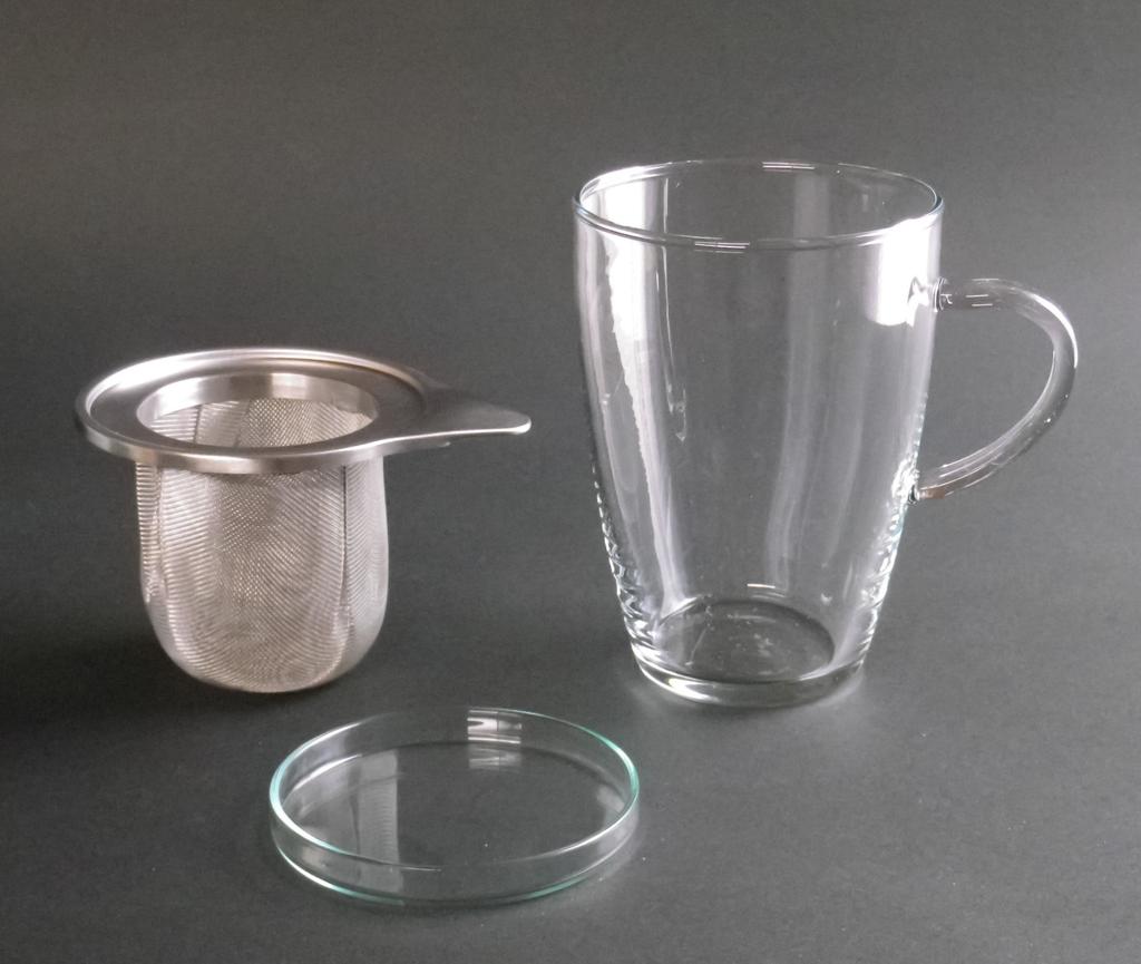 Czech-made heat-resistant glass SIMAX Tea for One, single-serving tea set