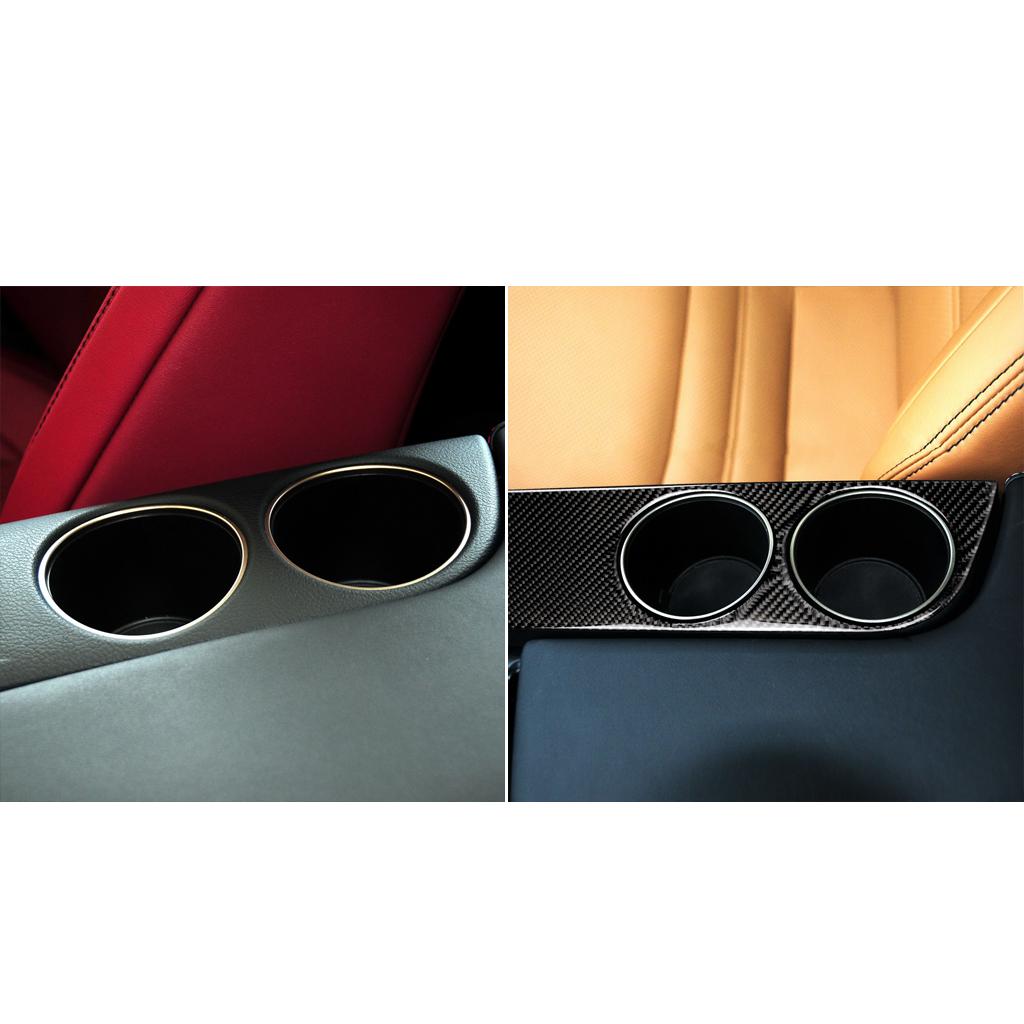 For Lexus IS250 13-20 Carbon Fiber Center Armrest Water Cup Holder Panel Trim Cover Car Interior Decoration Accessories
