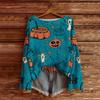 Womens Loose Long Sleeve Knit Sweater 3D Print Halloween Casual Top