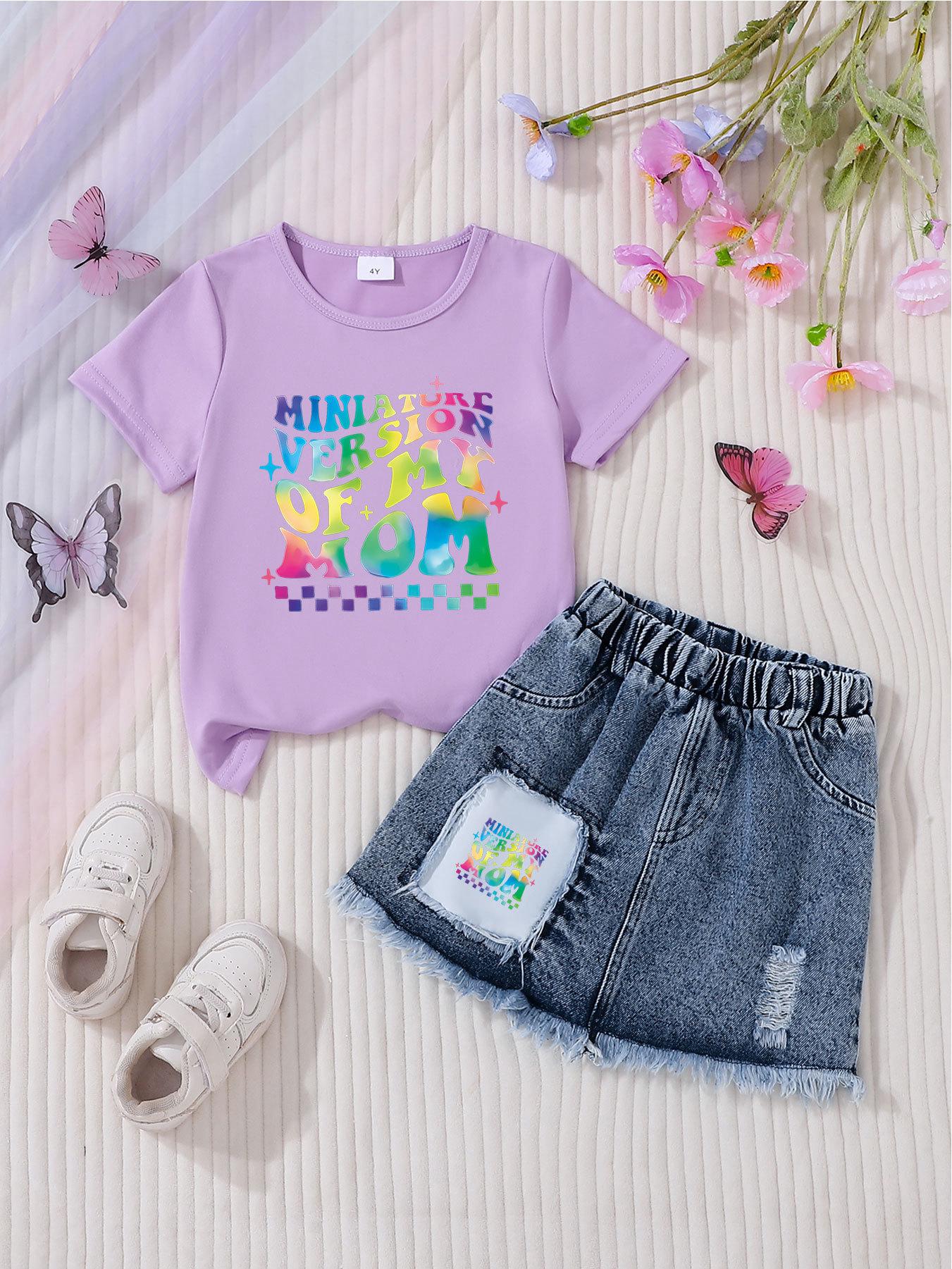 Children s Denim Skirt & Casual Fashion Sets for Girls 4 Years