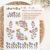 Florals Embroidery Paper Stencil for Craft Simple Designs Ideal for Adults and Kids