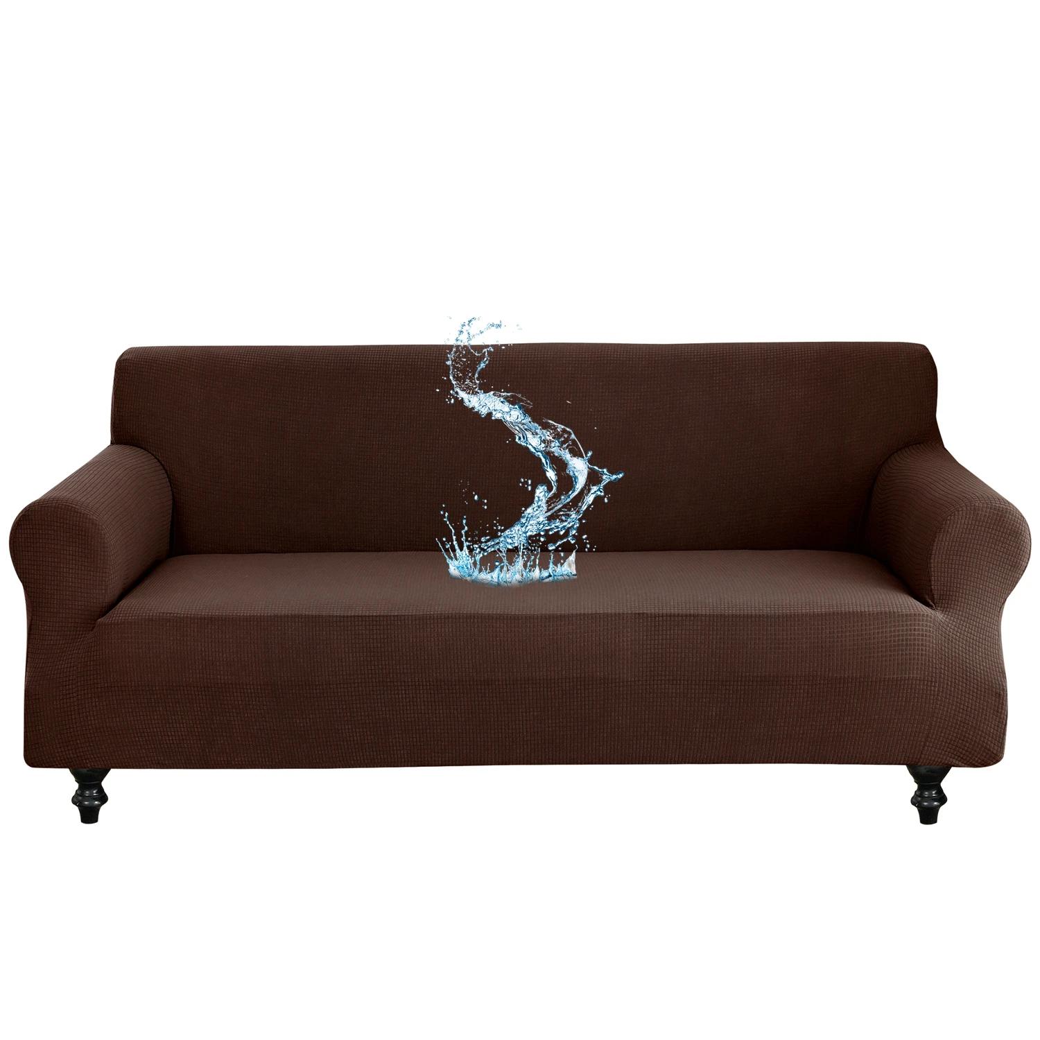 Wasserdichte Sofabezüge Premium Wasserabweisender Sofabezug Hochelastischer Couch-Überwurf Superweicher Stoff Couch-Bezug S-1seater(90-140CM)