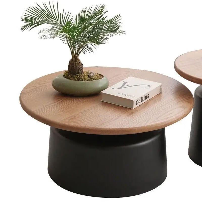 Dundru Cream Style Nordic Round Coffee Table Set