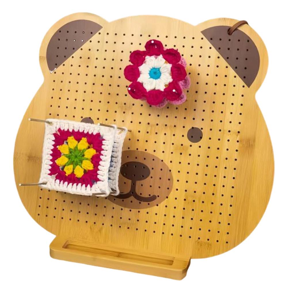 9.3 Inch Bamboo Blocking Boards for Crochet Projects Bear Blocking Board for Crocheting Knitting Blocking Board for Crocheting
