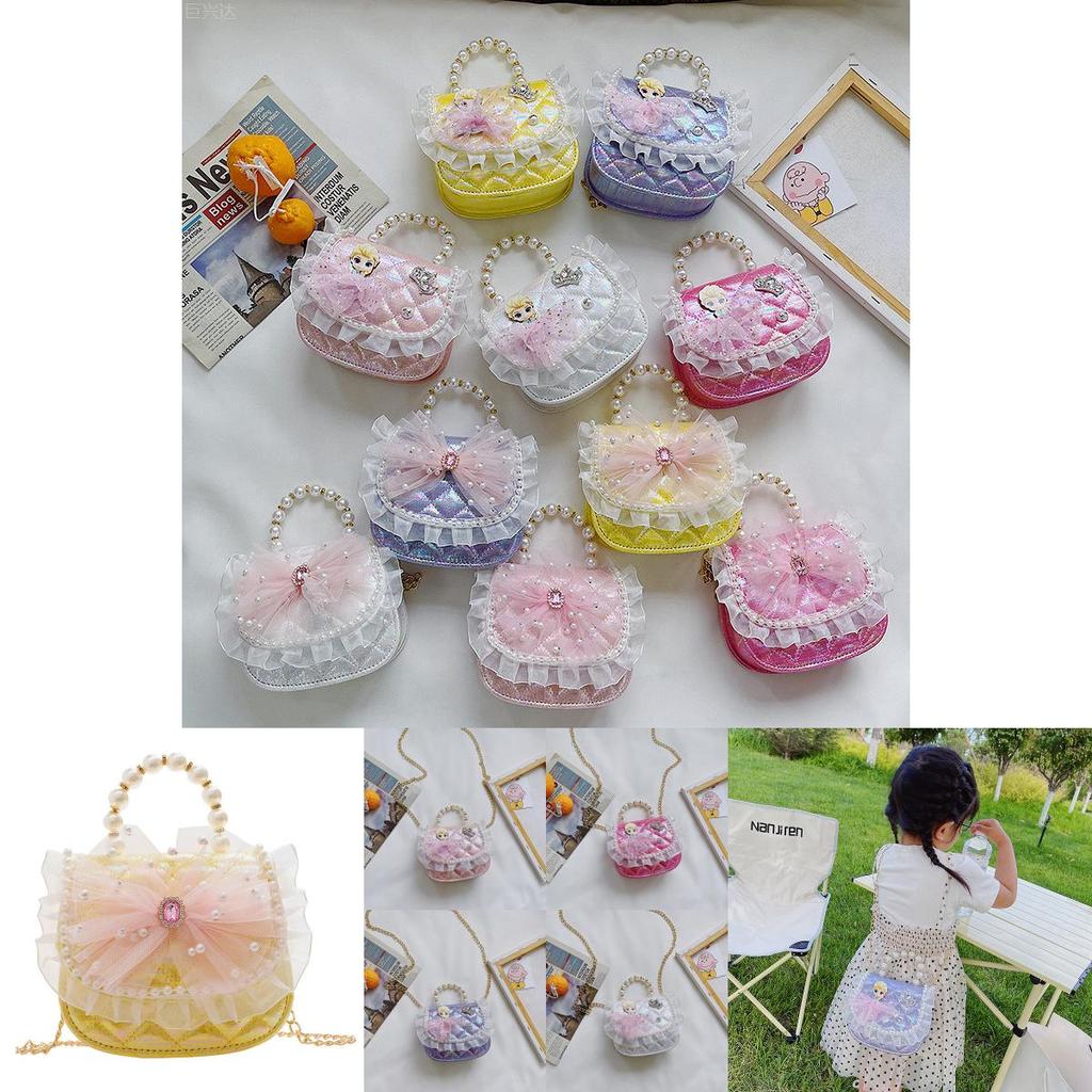 Chic Pearl Embellished Crossbody Bag For Kids Trendy And Fashionable Accessory