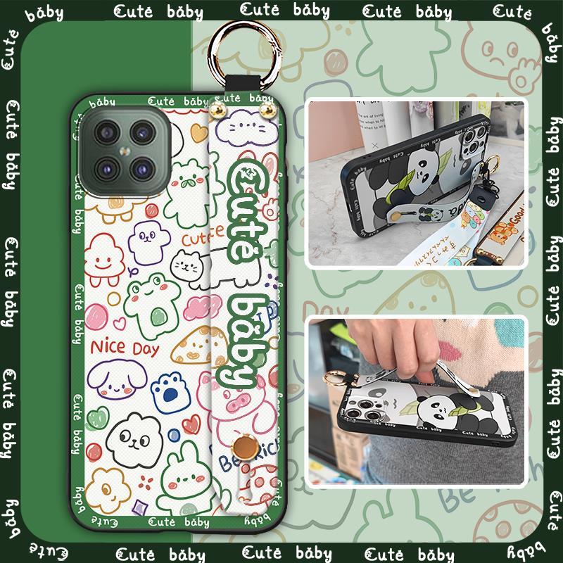 Anti-knock Shockproof Phone Case For Cubot C30 Lanyard Soft case Back Cover Kickstand Anti-dust Cute Phone Holder Ring