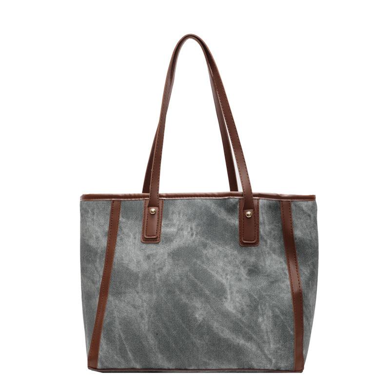 Korean Version of Large-capacity Underarm Bag 2025 New Simple Tote Bag Fashionable Niche Texture Casual Shoulder Commuter Bag