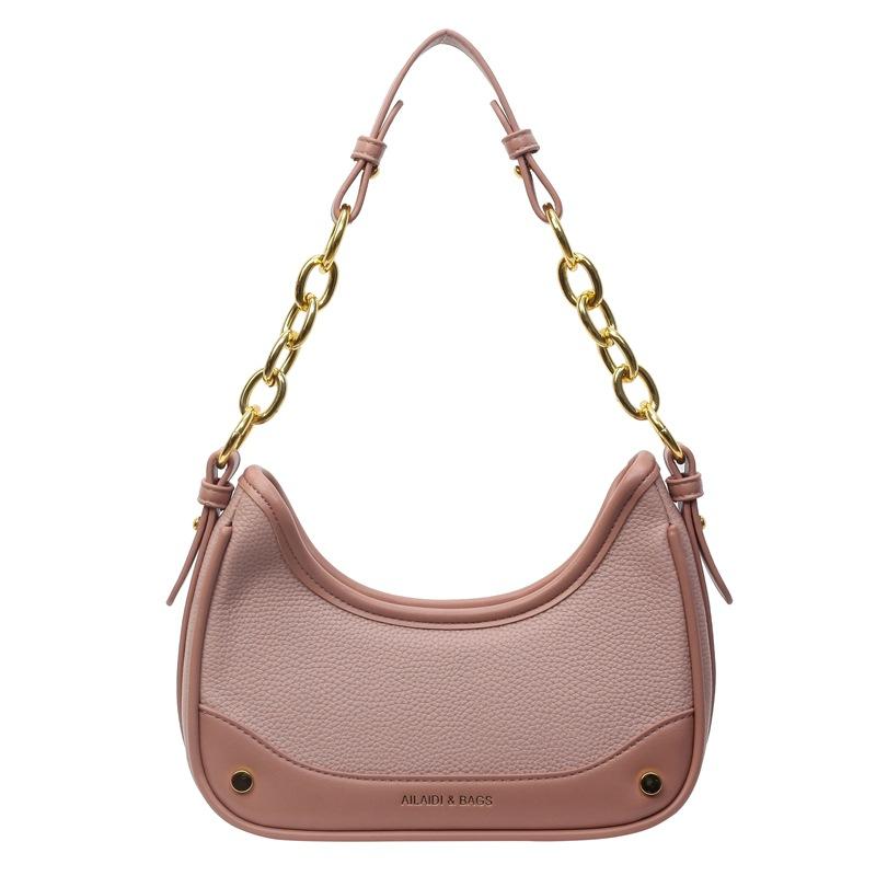 

Niche Korean version retro saddle bag underarm bag 2025 new fashion commuter versatile shoulder messenger bag women s bag розовый