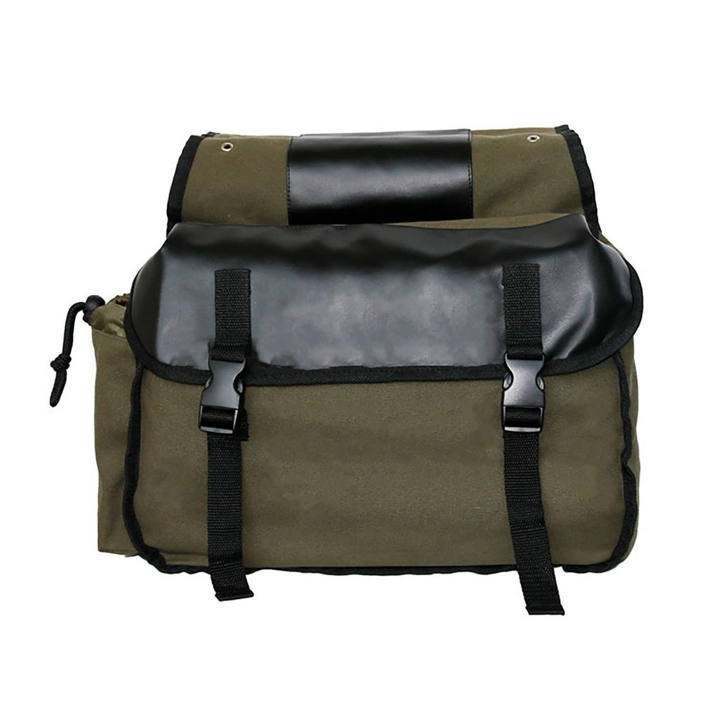 Cycling Side Bags Canvas Bike Commuting Bag Saddle Bags Large Capacity Bike Rear Rack Carrier for Outdoor