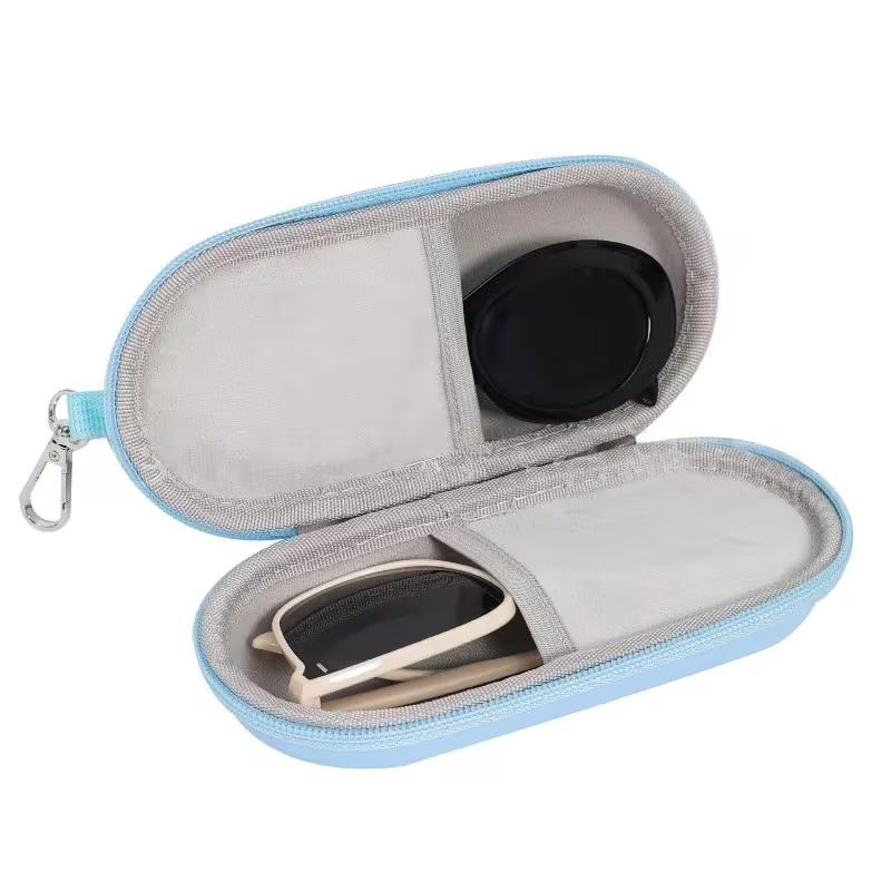 Durable Hard Shell Double Glasses Case Portable Simple Sunglasses Cases Eyeglass Storage Box For Women Men