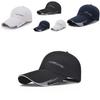 Trendy Outdoor Men's Hard-top Baseball Hat In Black Navy Beige With Fashionable Design