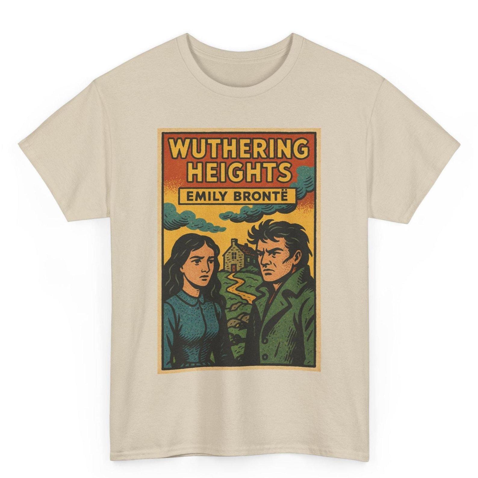 Wuthering Heights Comic T-Shirt: Emily Brontë Gothic Pop Art Tee XL