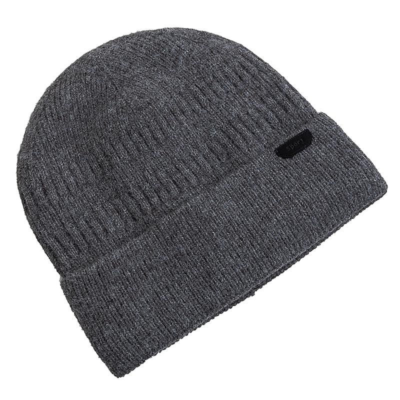 New Style Unisex Winter Hat Fur Lined Warm Dandy Cap Stylish Soft Beanie Hats For Men Women Thicken Ski Sports Knitted Hat