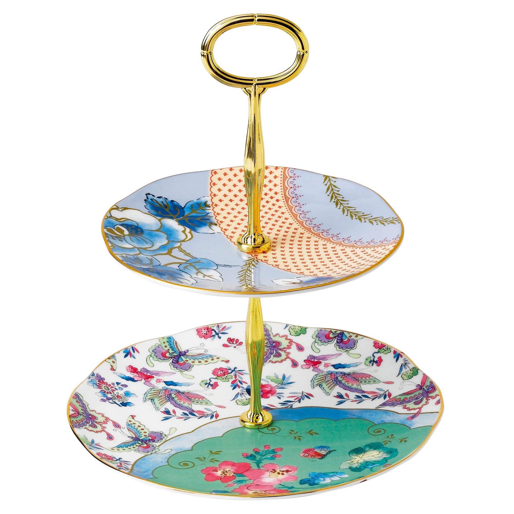 

[Officially Imported] Wedgwood Butterfly Bloom Two-Tier Cake Stand, Wedding Gift, 5C107805126