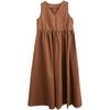 Women's Full-length Sleeveless V-neck Sundress
