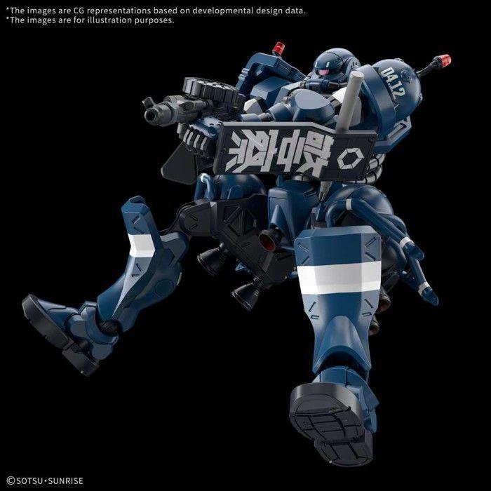 Maquette - BANDAI - HG 1/144 - Mobile Suit Gundam - Police Zaku - Bleu, Vert, Noir