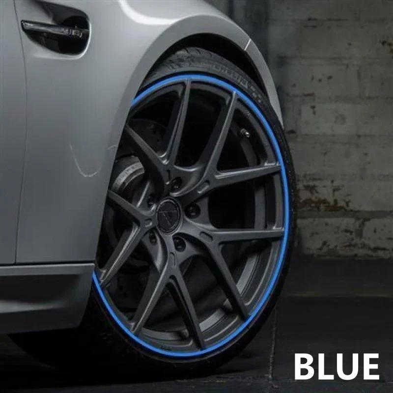 Universal Car Rim Protect Strip 8 Meters Wheel Edge Protector Car Wheel Sticker Tire Protection Care Covers Car Styling