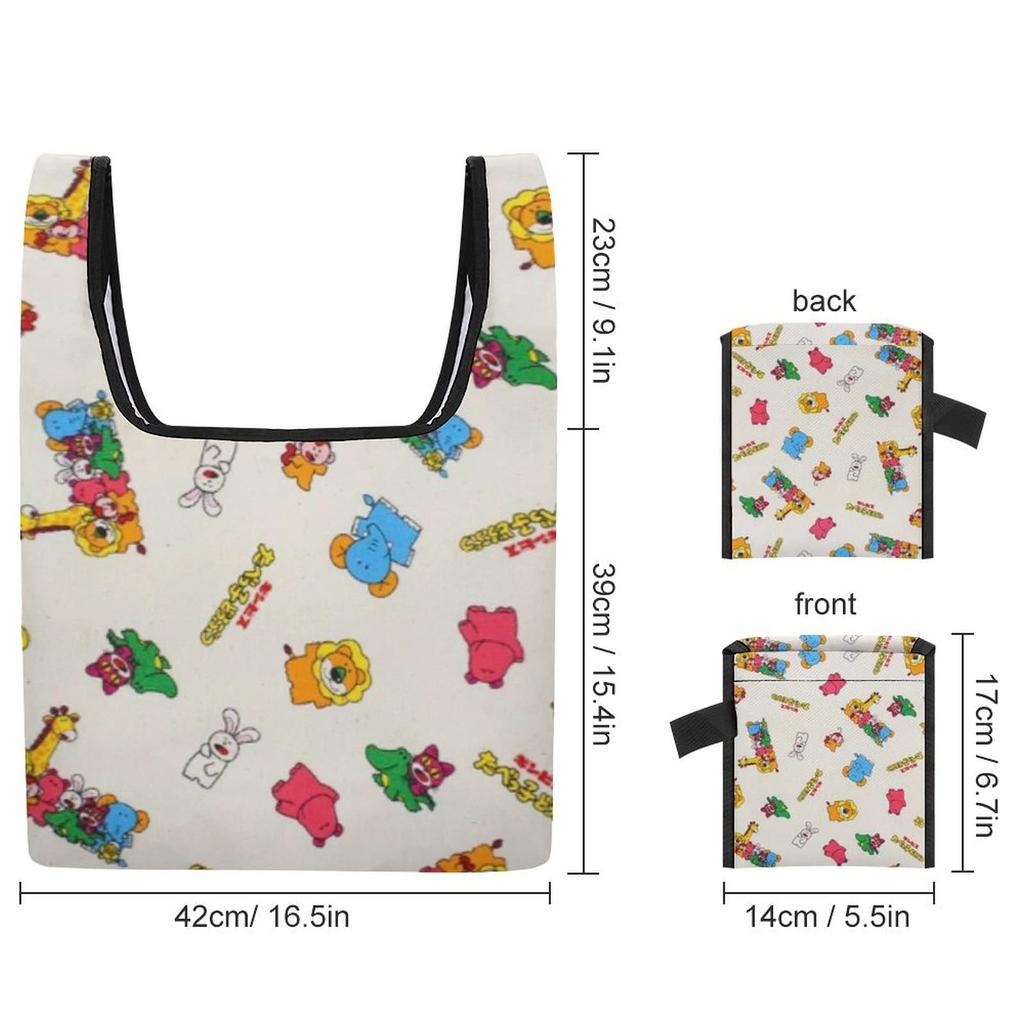 Tabekko Doubutsu Eco Bag, Body Bag, Mother's Bag, Shopping Bag, Large Capacity, Women's Tote Bag, Handbag, Convenience Store Bag, Shopping Bag, Lightw