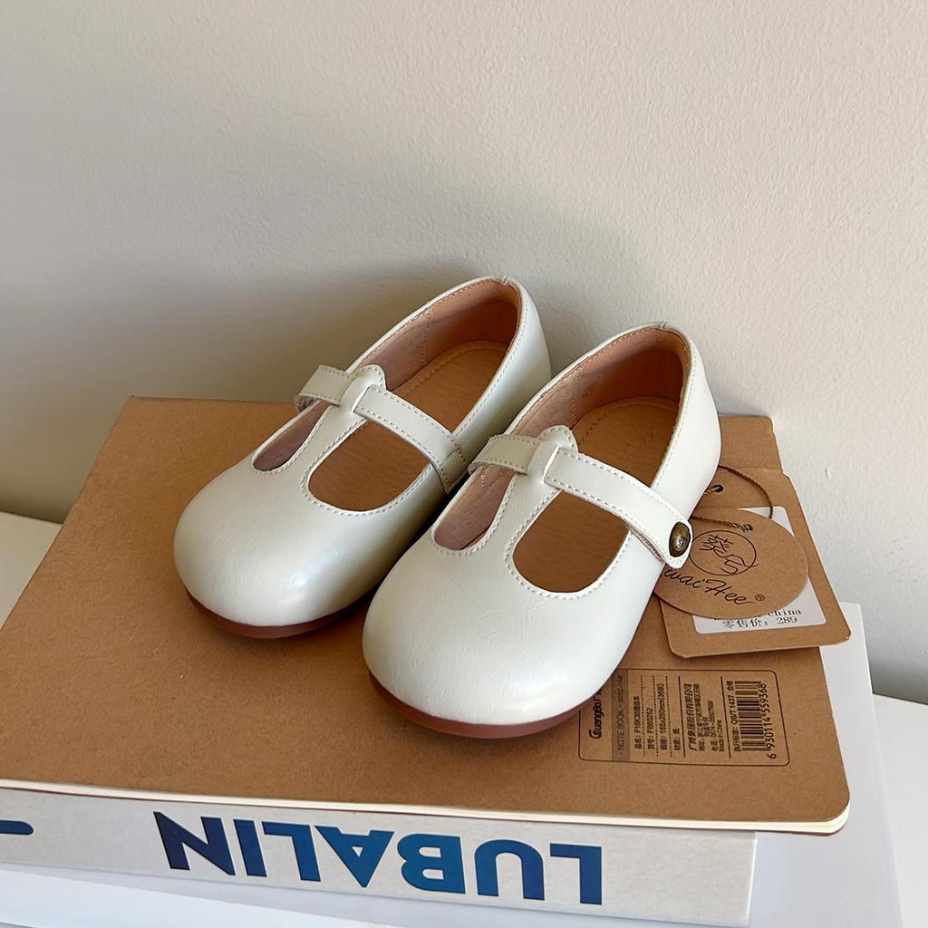 Children Spring/autumn New Girls Foreign Style All Vintage Leather Shoe Grandma Shallow Mouth Mary Jane Shoes Zapatos para niñas