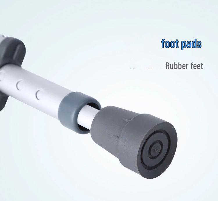 Aluminum Alloy 13-Level Adjustable Folding Crutches for Elderly