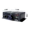 AK380 800W Bluetooth-Verstärker Audio-Karaoke-Heimkino-Verstärker 400W * 2 2-Kanal-Leistungsklasse-D-Verstärker USB SD AUX