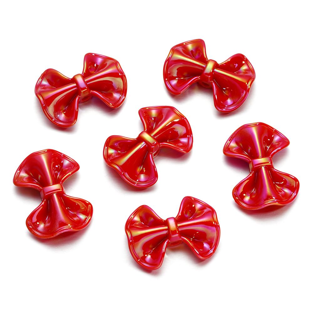 6-10pcs Butterfly AB Color Butterfly Shape Acrylic Beads Shiny Loose Spacer Beads For Jewelry Child Crafts Making Accessories