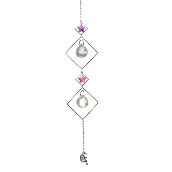 Colorful Crystal Suncatcher Hanging Sun Catcher for Windows Healing Crystal Decor for Home