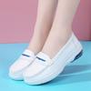 New Air Cushion Nurse Shoes Women's Soft Sole Breathable Not Tired Feet Comfortable Non-slip Shallow Mouth Hollow Thick Sole Medical Work Shoes