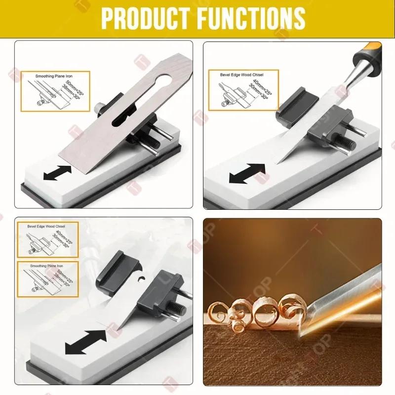 Honing Guide Chisel Sharpening Jig For Chisels And Planes Adjustable Angle Guide   Sharpener JigJig Roller Whetstone Holder
