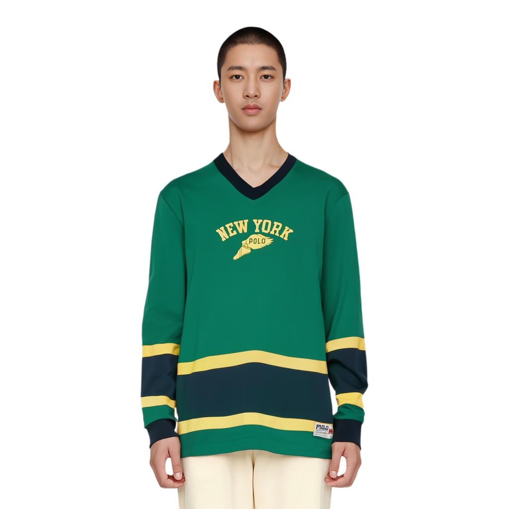 Polo Ralph Lauren Letter Print Casual Long Sleeve Sweatshirt Men sweatshirt Green 710878894-002