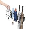 Wall-Mounted No-Punch Umbrella Rack: Large Capacity Doorway Holder