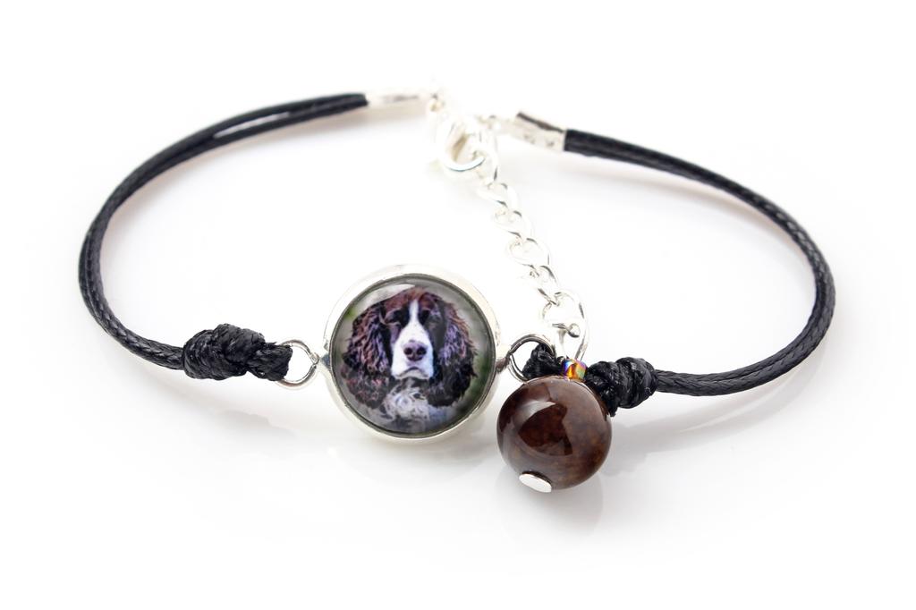 English Springer Spaniel - bracelet with your photo handmade, unique jewelry from the Art-Dog brand